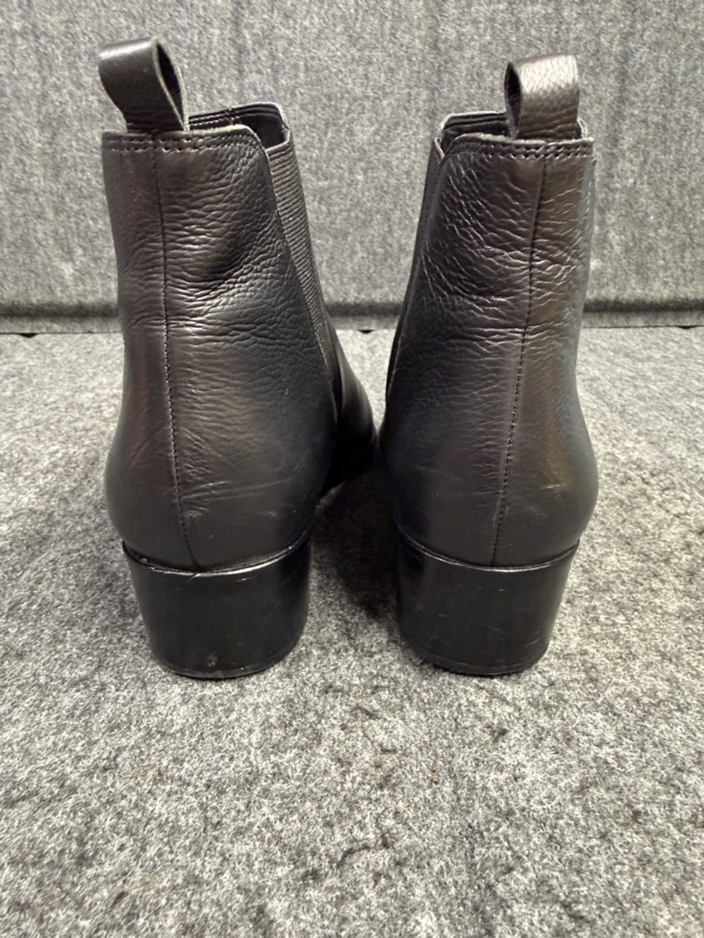 Marc Fisher YALE Black Pointed Leather Booties - Picture 7 of 11